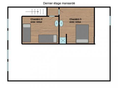 Plan du dernier étage